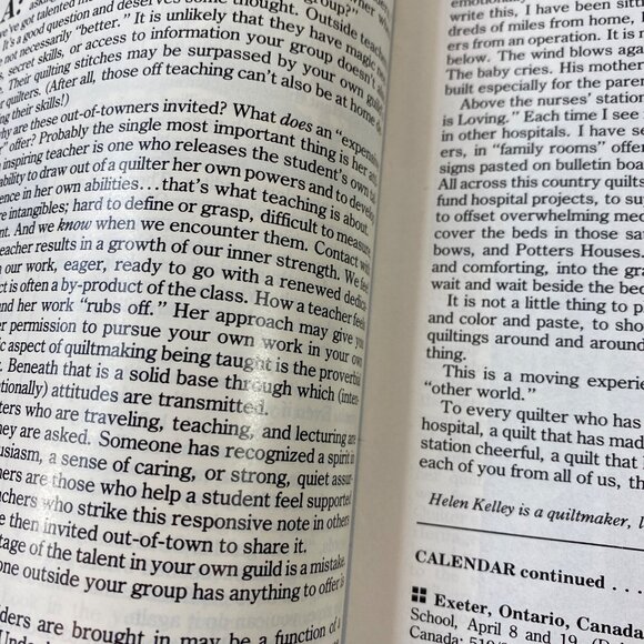 Vintage Quilters Newsletter Magazine March 1989 No. 210 Articles And Patterns - Picture 5 of 10